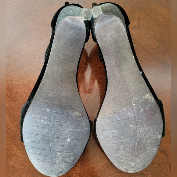 Black Velvet Cole Haan Clara Grand Sandal 85mm Women Shoes Size 9B - W09915 - Picture 11 of 11